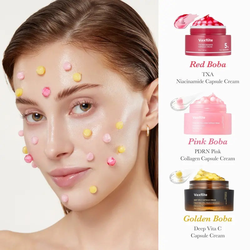 đ¸ Mix & Match Boba Cream Set | Brighter, Smoother Skin in 2 Weeks