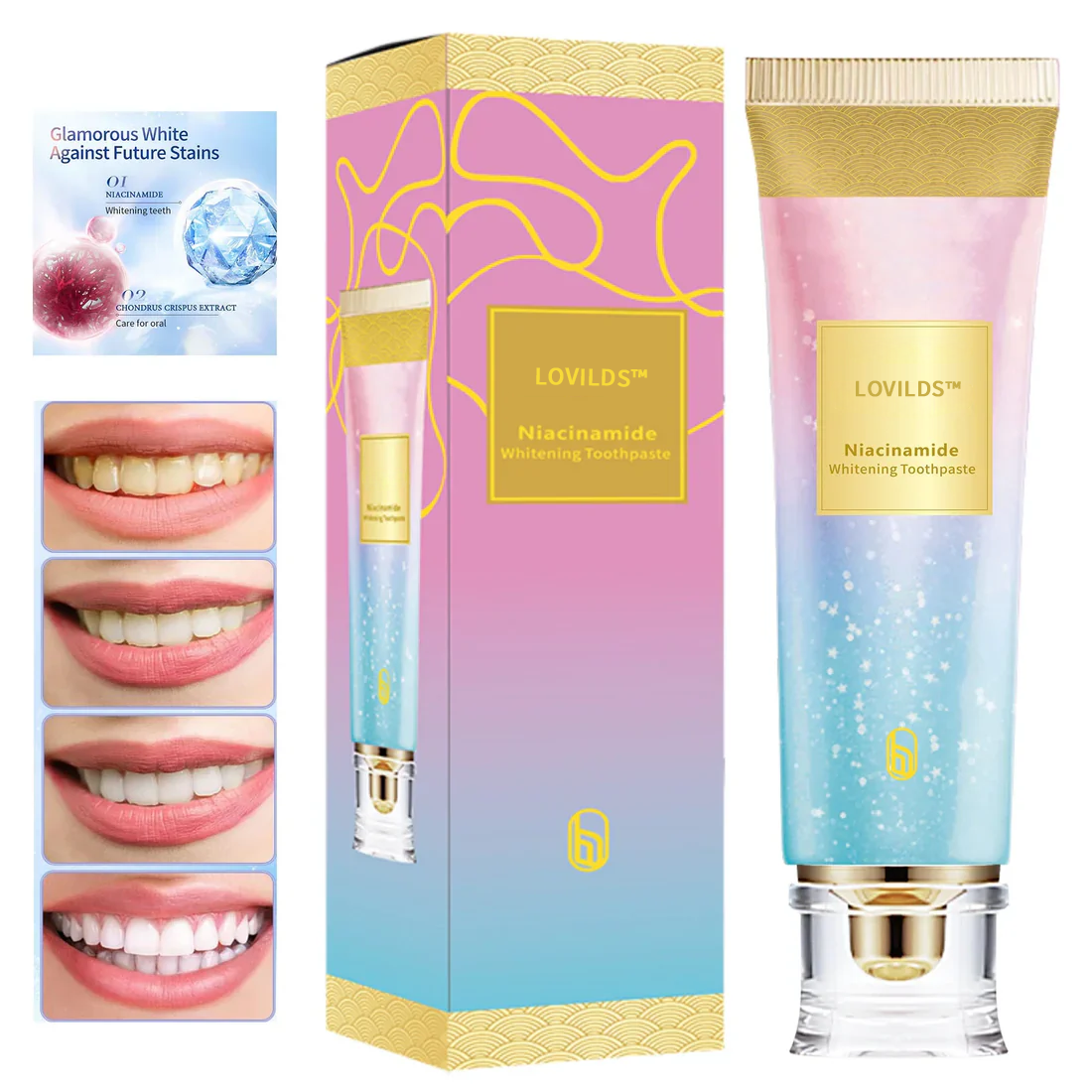 š„ Final Day 65% OFF š„ LOVILDS⢠Niacinamide Whitening Toothpaste