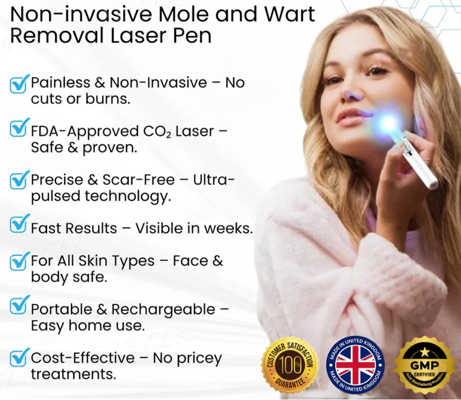 đĽăOFFICIAL STOREăLOVILDS⢠Non-Invasive Mole and Wart Removal Laser Pen